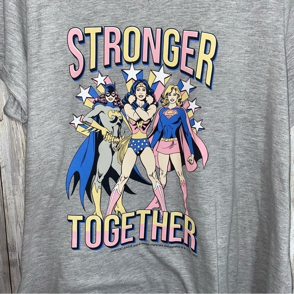 Lane Bryant Classic Stronger Together Grey Tee - Picture 3 of 5